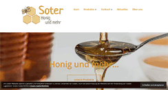 Desktop Screenshot of honig-soter.de